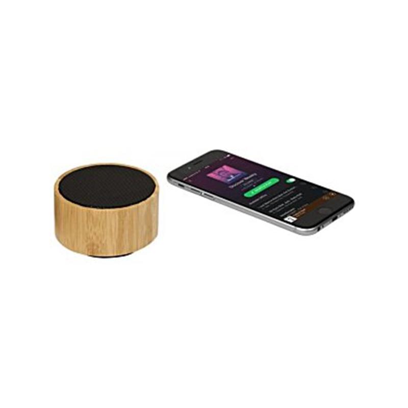 Bamboo Bluetooth Speakers with logo